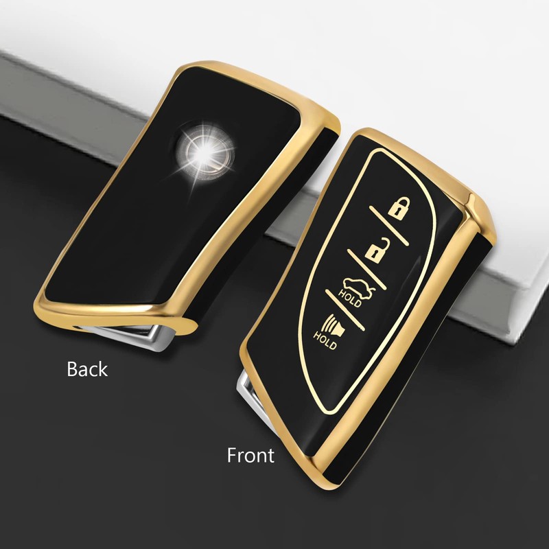 WORCAS Soft TPU Key Fob Cover Case Compatible with Lexus