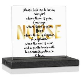 Nurse Prayer Christian Gifts, Appreciation Gifts for Nurses Nursing, Motivational Nurse Gifts Ideas, Nurse Practitioner Nurses Week Gifts, Office Decor Acrylic Sign Plaque VPS459