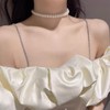 WISHOW Women's Bra Strap, Adjustable Shoulder Straps, Pearl Shoulder Strap,
