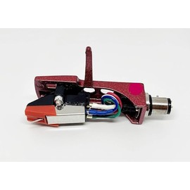 ReadyWired Turntable Red Headshell with Cartridge Stylus for Technics SL-Q2, SL-Q202, SL-Q2K, SL-Q3, SL-Q303, SL-Q33, SL-Q33K, SL-Q3K, SL-H302