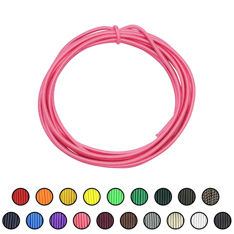 SGT KNOTS Marine Grade Bungee Cord - 100% Elastic Cord,