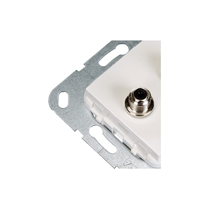 Gira 565103 SAT F Socket Double Gender Changer Fitting Pure