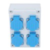 European Wall Socket 4P IP44 Waterproof Building Power Distributor for