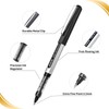 EYEYE 0.5mm Black Rollerball Pens 25 Pack, Extra Fine Point