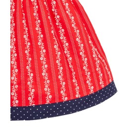 Isar-Trachten Lisa 60806 Girls' Reversible Dirndl Skirt Blue Red Size 98-152, blue / red