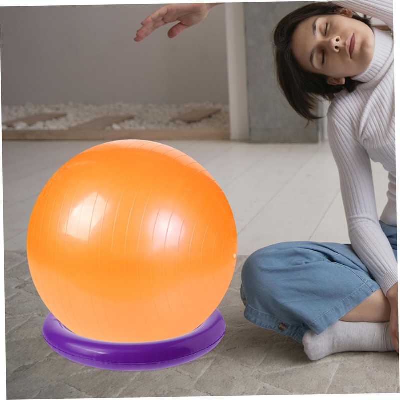 GRIRIW Inflatable Yoga Ball Base with Fixed Ring Round Support
