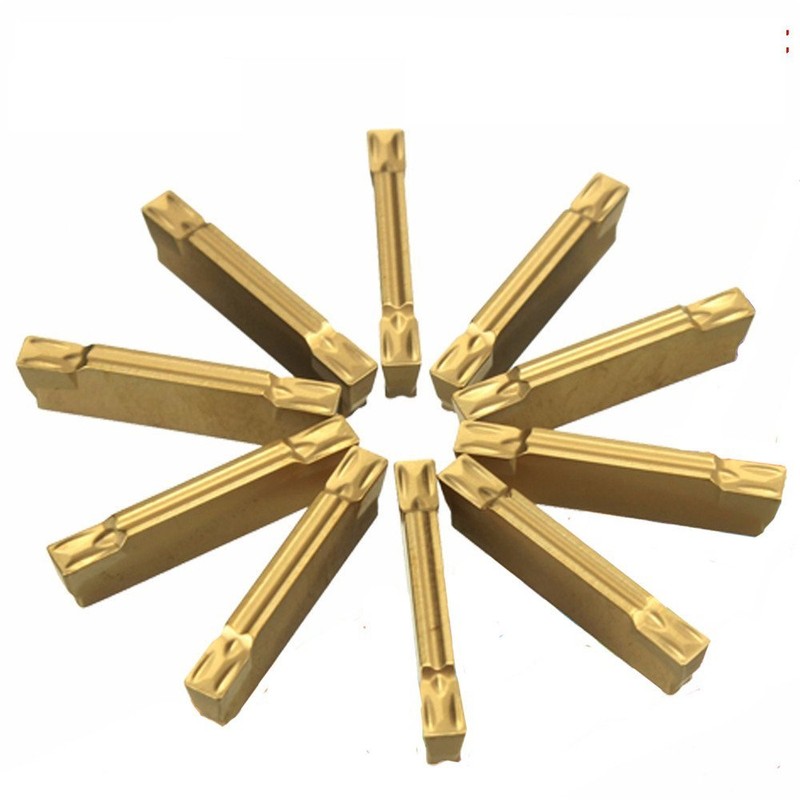 MASUNN 10pcs MGMN200-G 2mm Carbide Inserts for MGEHR/MGIVR Grooving Cut