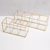 Makeup Brush Holder - Transparent Glass Cosmetic Brushes Storage with