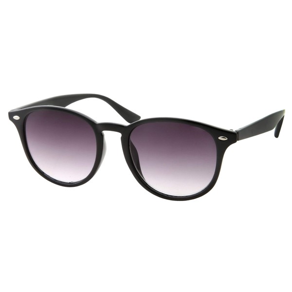 Full Lens Reading Sunglasses | Classic Outdoor Reader Glasses | Men and Women (Black, 2.00)