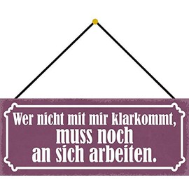 Schatzmix Tin-Plate Sign, Sheet metal, Multicoloured, 27x10 cm