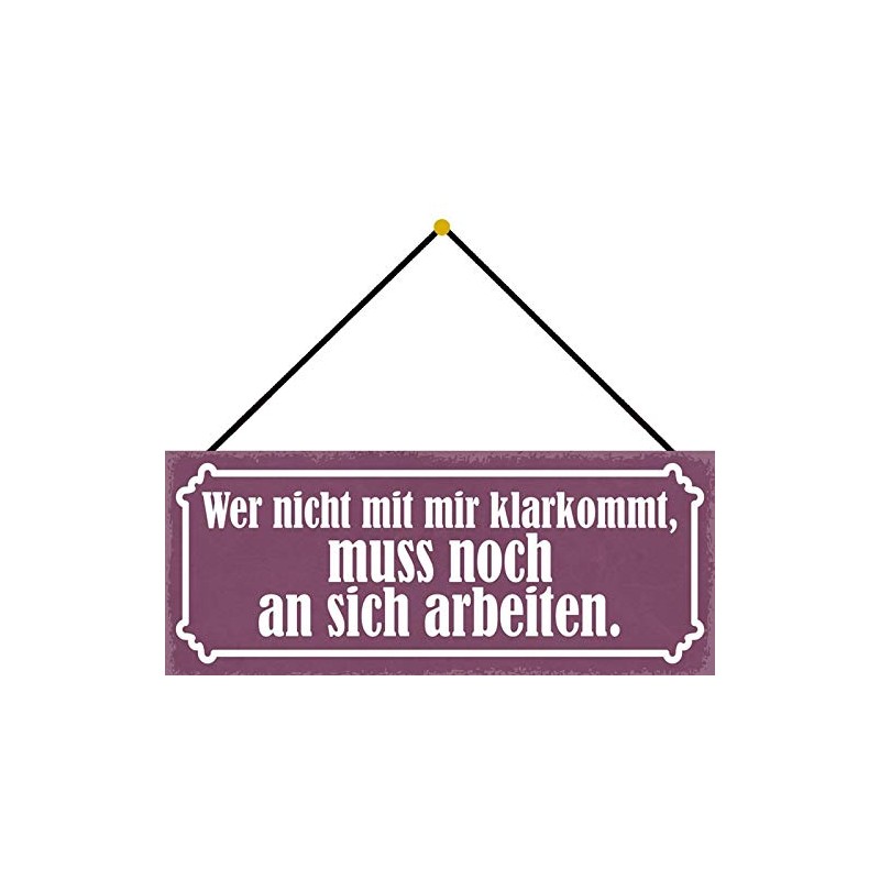 Schatzmix Tin-Plate Sign, Sheet metal, Multicoloured, 27x10 cm