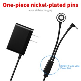 MEROM Charger for Shark VACMOP Vacuum Mop - Charger for Shark Cordless Hard Floor Vacuum Mop Replacement VM252C VM251 QM250 VM200 VM200C VC200 UM205 Magnetic Charger Power Cord