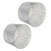 PATIKIL Gutter Guard Filter 4.9"-4.3", 2 Pcs PVC Termination Cap