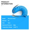 ERGAOBOY 1Pcs 8mm Polyurethane Air Compressor Hose, 5m Blue Retractable