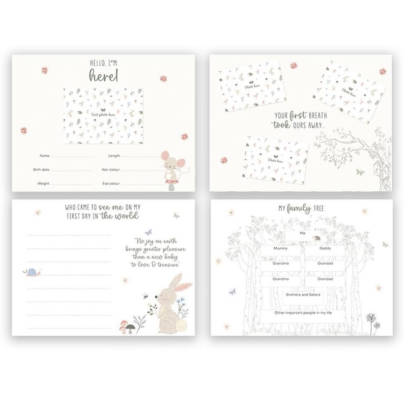 Baby Milestone Journal Keepsake Toddler Newborn Shower Christening Gift Diary