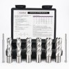 ACEDTOOL Annular Cutter Set, 6pcs Weldon Shank Mag Drill Bits,