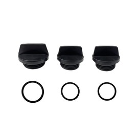3PCS Set – 1 Top Water Plug & 2 Side Water Drain Plugs with O-Ring Seal for PREDATOR 3 Inch 301cc Full-Trash Water Pump (SKU# 56718) – Compatible with Honda WT30XK4A & WT40XK3A Construction Pumps
