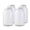 FastRack 1 Gallon Mason Jar with White Airtight Lid (Pack