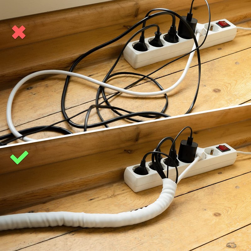 deleyCON 3.0 m Cable Tube Self-Closing Cable Management Cable Duct