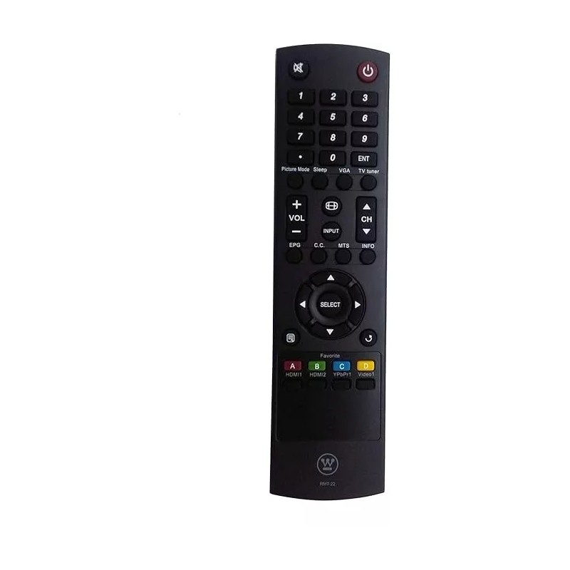 Westinghouse RMT-22 Remote Replacement fit for WESTINGHOUSE TV