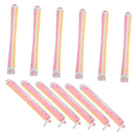 Healeved 12pcs Flexible Plastic Hair Curlers Perm Rods for Women and Teens Lightweight Portable Curling Tools for Long Hair Easy to Use Multi Color Rollers for Home and Travel Styling