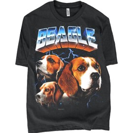 BABATEES Heavy Metal Tshirt for Beagle Dog Owner Men & Women (US, Alpha, Large, Regular, Regular, Beagle)