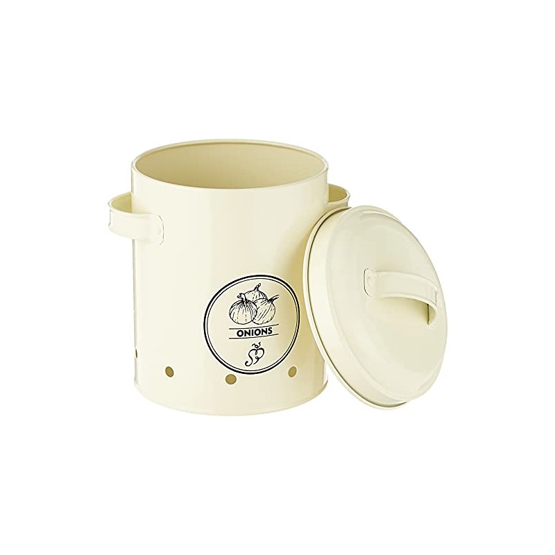 Esschert Design Onions Storage Tin, Metal