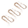 3pcs Hanging Photo Display with Wood Clips Beads DIY 110cm