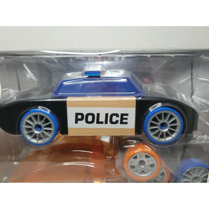 Automoblox Ultimate Series Chaser Racer 2-in-1 Police Cruiser Racecar Solid