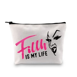 G2TUP Divine Babs Johnson Inspire Filth is My Life - Bolsa de maquillaje con cremallera, diseño de flamencos, color rosa, La suciedad es mi vida