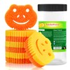 SmilePowo 5 Pack Scrub Sponge, Dual-Sided Temperature Controlled Kitchen Sponge
