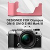 Rieibi PU Leather Half Case for Olympus OM-5/Olympus OM-D E-M5
