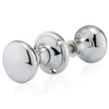 XFORT® Polished Chrome Victorian Rim Knob, Sturdy Solid Brass Rim