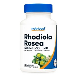 Nutricost Rhodiola Rosea 500 Mg 60 Capsulas Sabor Sin Sabor