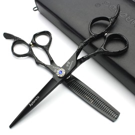 6/7 Inch Hair Scissors Hairdressing Salon Scissors 440c Hardness Stainless Steel Scissors (6 Inch Set)