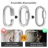 CEEYSEE 6Pcs D Shackle M6 304 Stainless Steel Shackles Quick