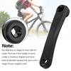 Alomejor Bike crank arm,170mm aluminum alloy single speed crankset left