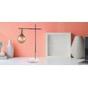 greenandco® Vintage Design LED Lamp Black Patterned (Hexagons) Dimmable E27