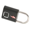 Fingerprint Padlock Biological Recognition Aluminium Alloy USB Rechargeable Support 10