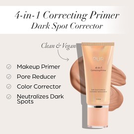 PÜR Prebase correctora 4 en 1, Corrector de manchas oscuras