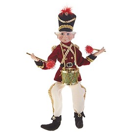 RAZ Imports 16" Posable Elf Plaid Tidings