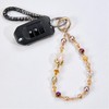 BEEFLYING Glass Beaded Phone Charms Bracelet Strap Cellphone Wrist Lanyard