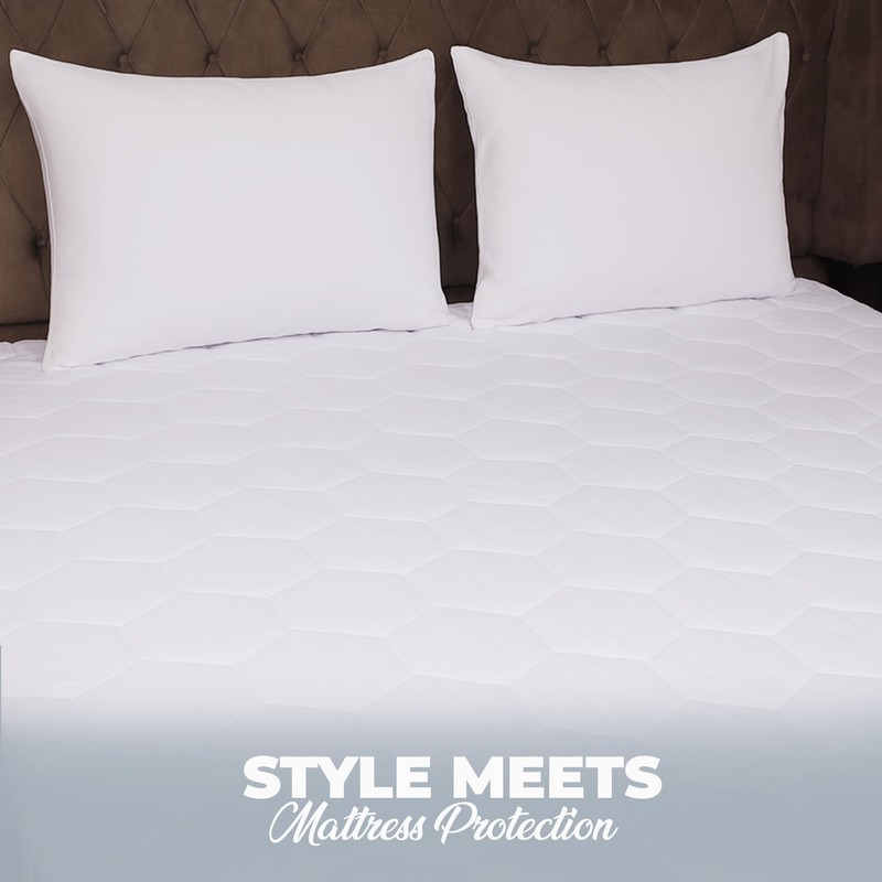 Plush Palace Extra Deep 30cm Quilted Single Mattress Protector, Hypoallergenic