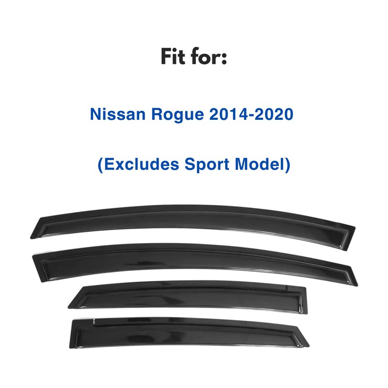 IG Window Visor for Nissan Rogue 2014-2020 (Excludes Sport Model),