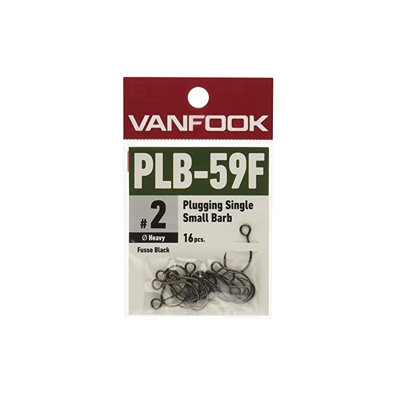 Vanfook PLB-59F Plugging Single Heavy 16 Pieces Fluorine Black #2