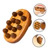 SAFIGLE Wood Body Massager Brush for Cellulite and Portable Acupoint