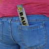 Builder with Warning Symbol Wooden Ruler for Craftsmen Funny Gift