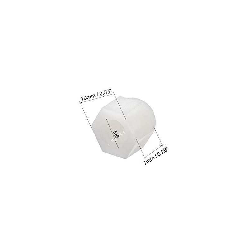 sourcing map M6 Cap Nuts, Hex Acorn Dome Nuts for