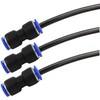 Straight Push Connectors, Quick Release Plastic Push to Connect Fittings