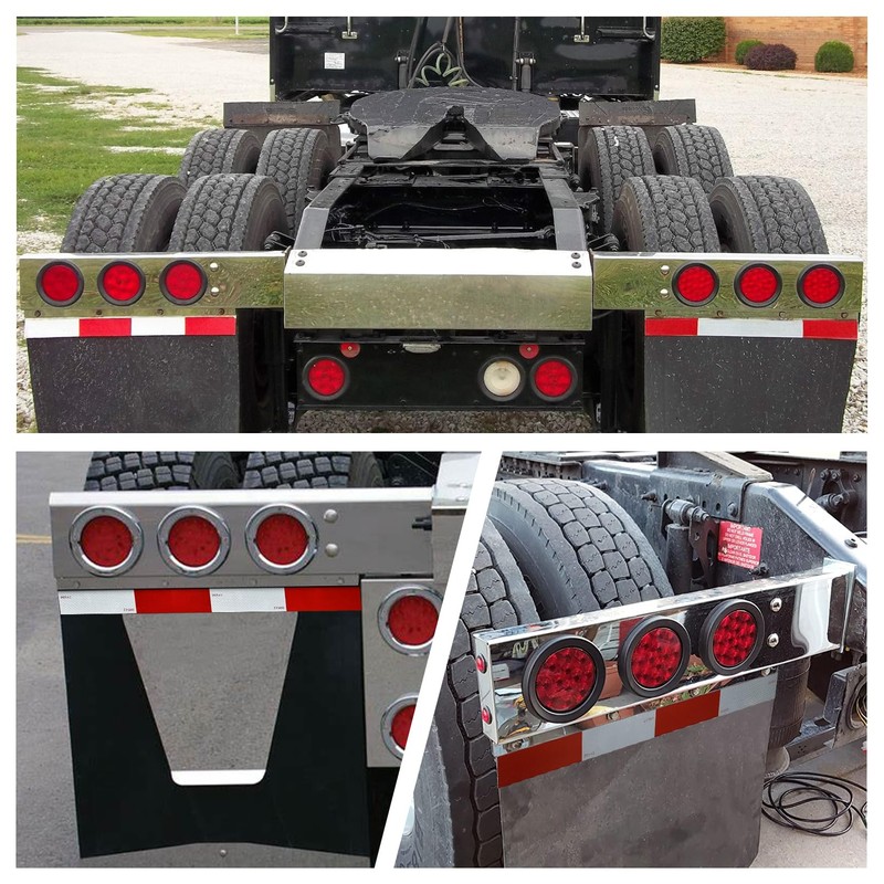 Grandroad Auto 30" Stainless Steel Mud Flap Hanger Set for